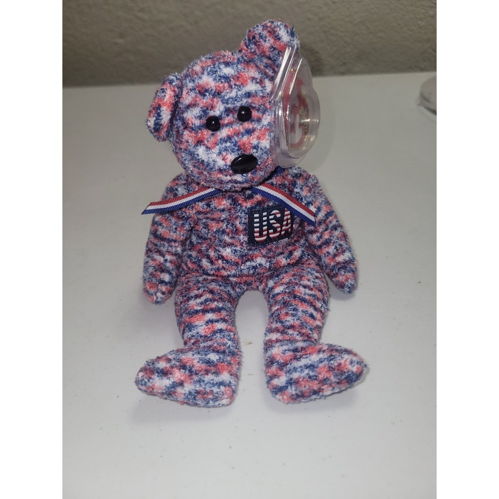 TY Beanie Babies USA Bear